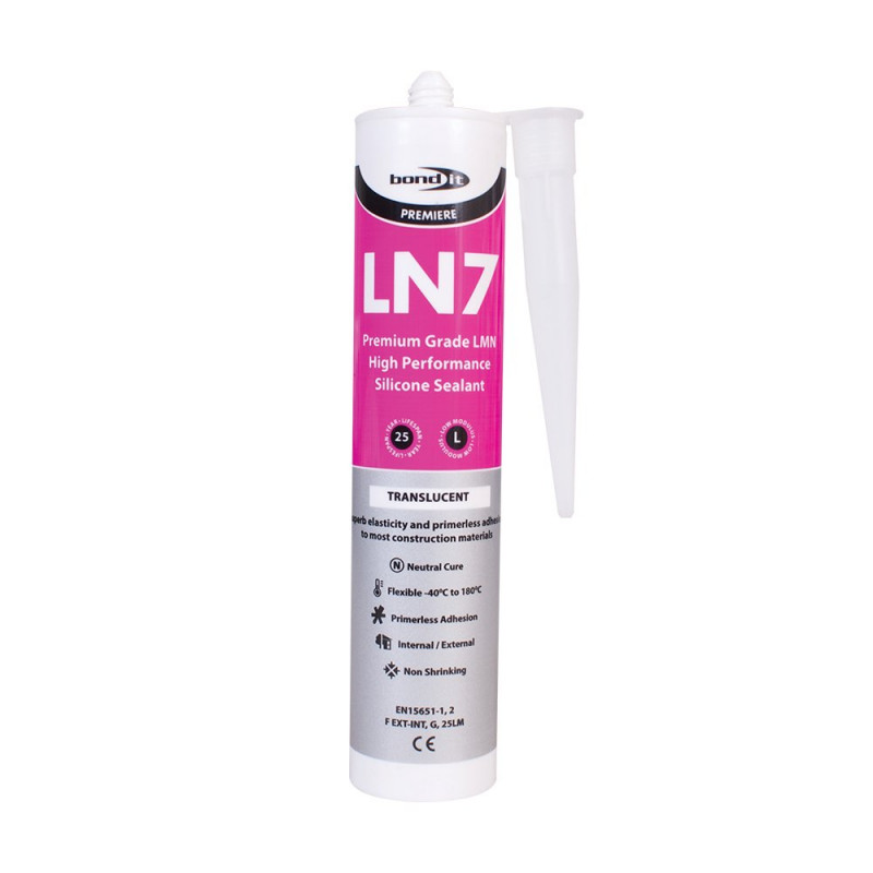 Bond-It LN7 Low Modulus Neutral Cure Silicone Sealant Eu3 - Clear